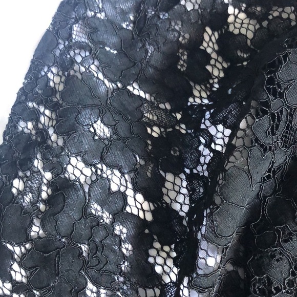 💛 XS 💛 NWT Anthro Lace Tube Top Tie Knot Asymmetrical Zip - Picture 6 of 6